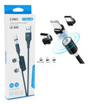 Cabo Magnético 3 em 1 Tipo C, Lightning e Micro Usb
