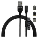 Cabo Magnético 3 em 1 Tipo C, Lightning e Micro Usb