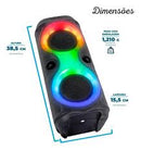 Caixa de Som Portátil Bluetooth com LED RGB AL-3828 - Altomex