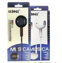 Fone De Ouvido Estéro Com Fio E Microfone Lelong LE - 0238 Branco