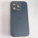 Capinha Protetora Ag - Glass Silicone+Glass Case iPhone 14 Pro - Azul