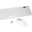 Kit Teclado E Mouse Sem Fio Para Computador Pc e Notebook Ley - 171 - Branco